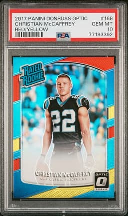 2017 Optic Christian McCaffrey Red Yellow