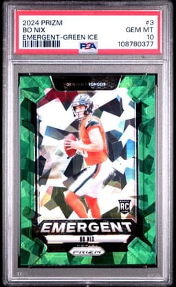2024 PRizm Bo Nix Emergent Green Ice