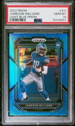 2022 Prizm Jameson Williams Light Blue Prizm