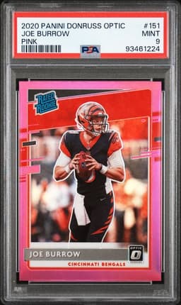 2020 Optic Joe Burrow Pink PSA 9