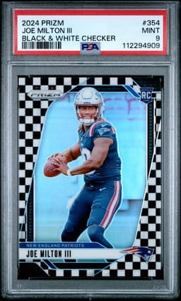 2024 Prizm Joe Milton Black & White Checker