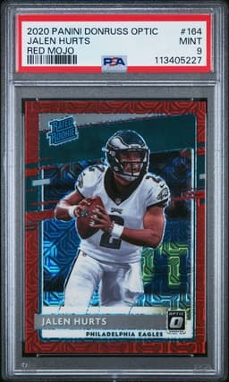 2020 Panini Donruss Optic Jalen Hurts Red Mojo