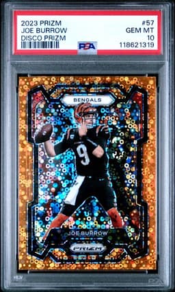 2023 Prizm Joe Burrow Orange Disco