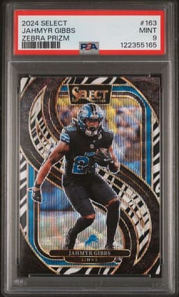 2024 Select JAHMYR GIBBS ZEBRA PSA 9