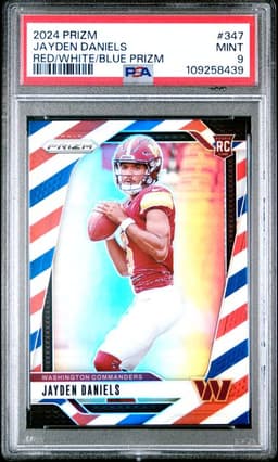 2024 Prizm Jayden Daniels Red White Blue