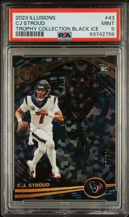 2023 Panini Illusions Cj Stroud Trophy Collection Black Ice