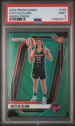 2024 Prizm Caitlin Clark Green PSA 9