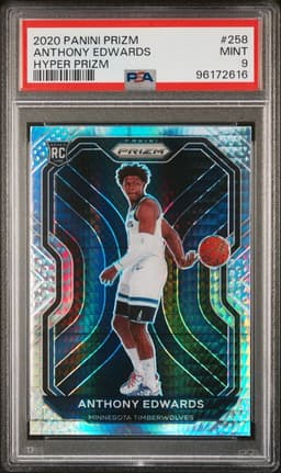 2020 Prizm Anthony Edwards Hyper #258 PSA 9