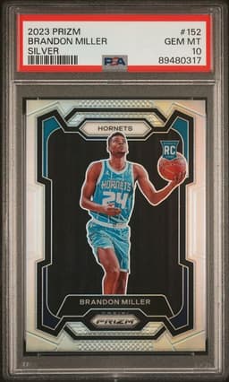 2023 Prizm Brandon Miller Silver PSA 10