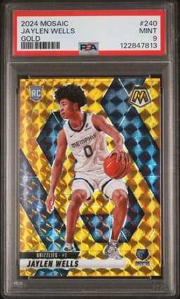 2024 Mosiac Jaylen Wells Gold PSA 9