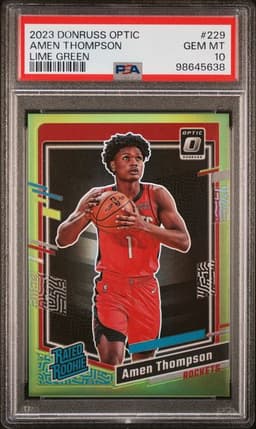 2023 Panini Donruss Optic Amen Thompson Lime Green #229 PSA 10
