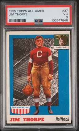 1955 Topps Jim Thorpe PSA 3