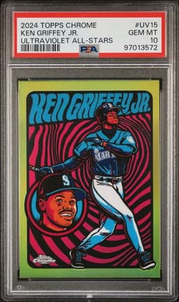 2024 Topps Chrome Ken Griffey Jr Ultraviolet PSA 10