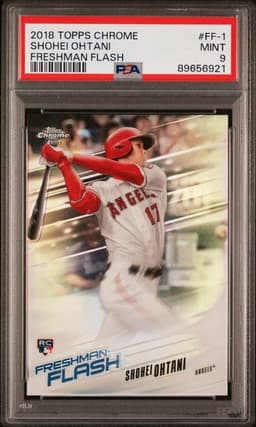 2018 Topps Chrome Shohei Ohtani Freshman Flashback PSA 9