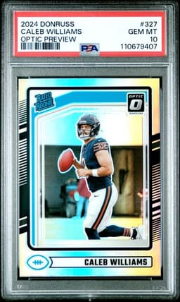 2024 Panini Donruss Caleb Williams Optic Preview #327 PSA 10