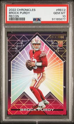 2022 Chronicles Brock Purdy Recon PSA 10