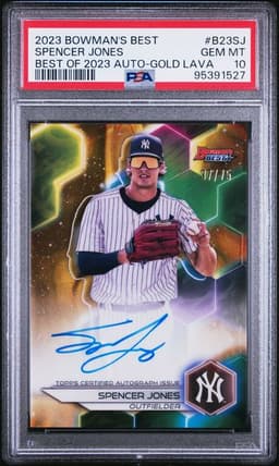 2023 Bowmans Best Gold Auto Lava PSA 10