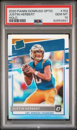2020 Optic Justin Herbert Holo PSA 10