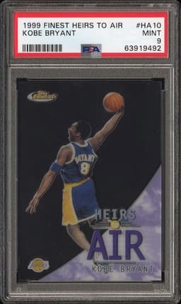 1999 FINEST HEIRS TO AIR #HA10 KOBE BRYANT PSA 9