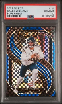 2024 Select Caleb Williams Blue PSA 10