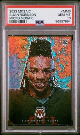 2023 Mosaic Micro Mosaic Bijan Robinson PSA 10