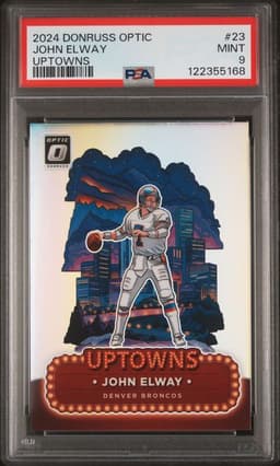 2024 Panini Donruss Optic Uptowns 23 John Elway PSA 9