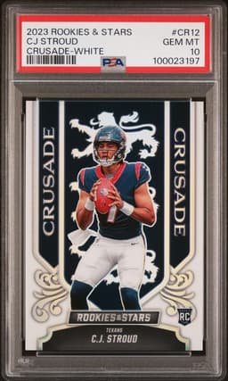 2023 CJ Stroud Rookie and Stars Crusade-White PSA 10