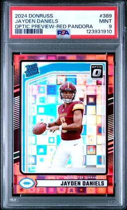 2024 Optic Jayden Daniels Red Pandora PSA 9