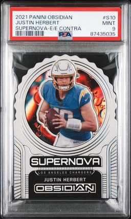 2021 Obsidian Justin Herbert Supernova Contra PSA 9