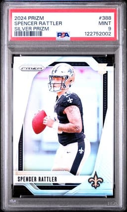 2024 Prizm Spencer Rattler SIlver PSA 9